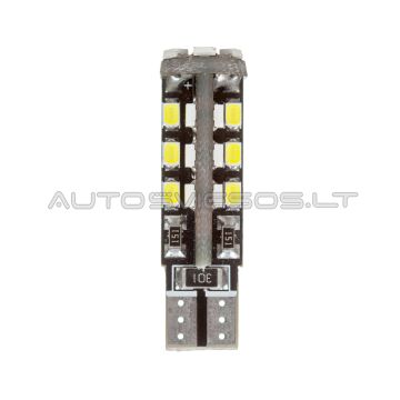W5W T10 Canbus 3528 SMD 30 LED Lemputė